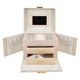 thumbnail image 5 of Organizador de joyas para viajes, estuche de viaje para joyas, caja de viaje portátil para joyas, caja de joyería portátil, diseño de última generación, 5 of 12