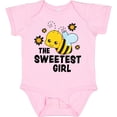 thumbnail image 3 of Inktastic The Sweetest Girl with Bee and Honey Combs Boys or Girls Baby Bodysuit, 3 of 5