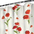 thumbnail image 4 of Waterproof Pioneer Shower Curtain 84x72 Inch Polyester Unique Colorful Floral Shower Curtain for Bathroom Hotel Home Decor with 12 Plastic Hooks, 4 of 5