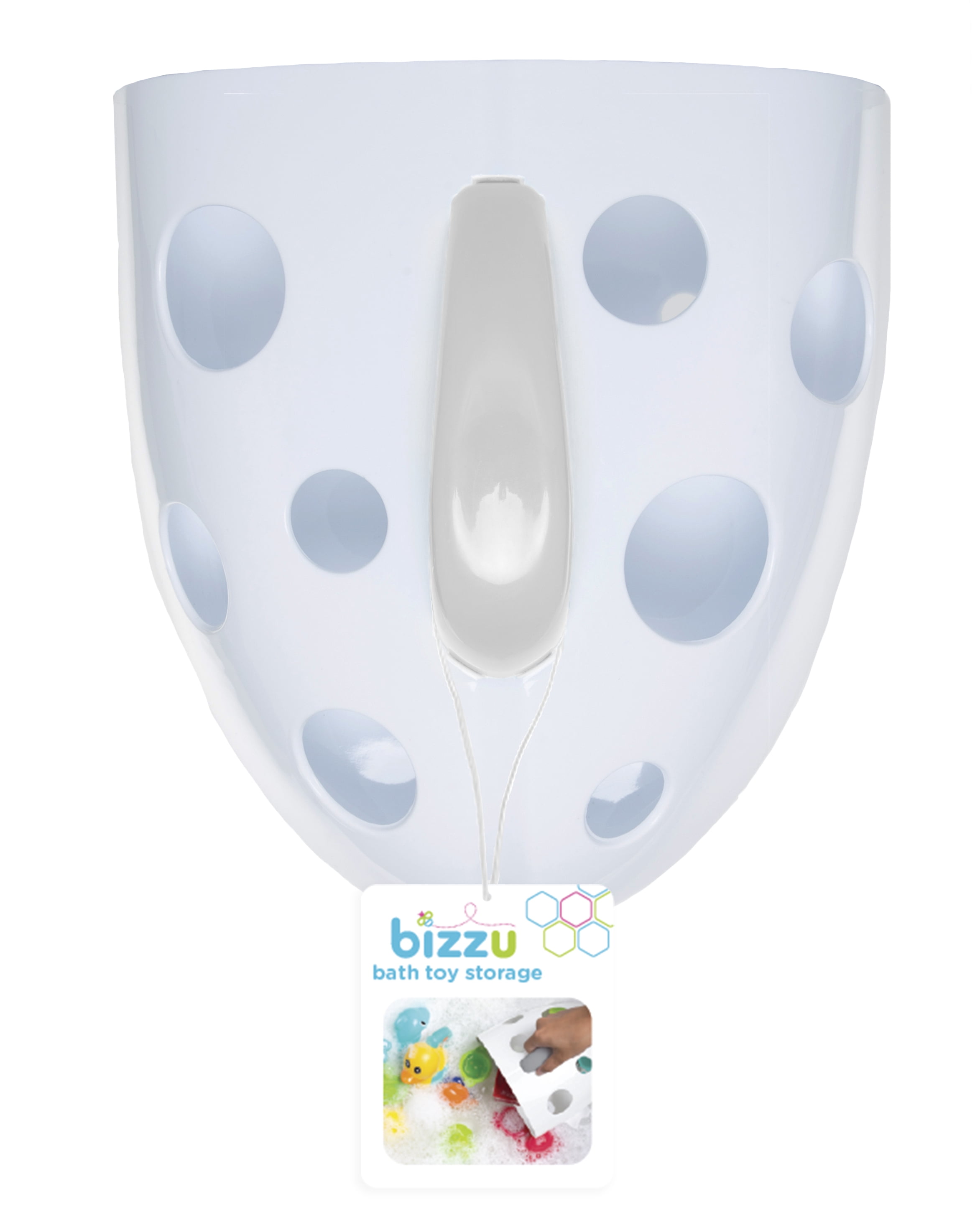 Bizzu Baby Bath Toy Storage White