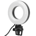 YT?48 4in Round LED Fill Light for Online Meeting Live Streaming Vlog