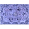 thumbnail image 1 of Ahgly Company Indoor Rectangle Persian Blue Traditional Area Rugs, 2' x 5', 1 of 4
