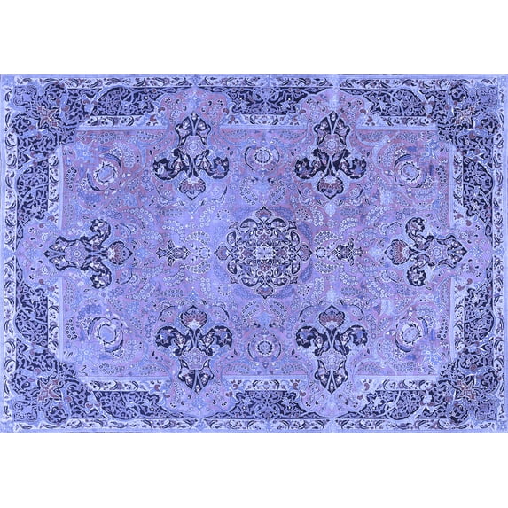 Ahgly Company Indoor Rectangle Persian Blue Traditional Area Rugs, 2' x 5'