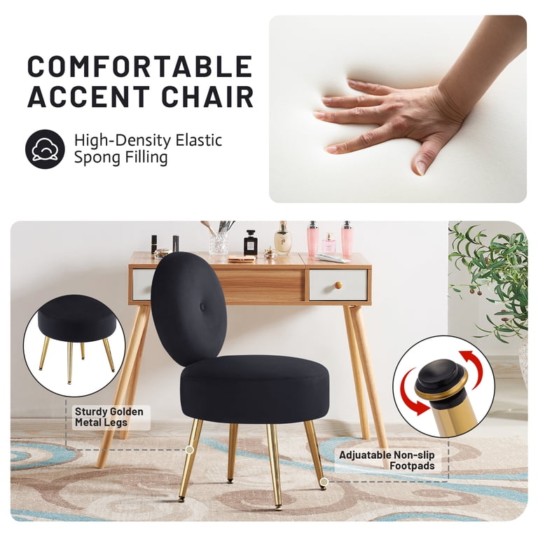 green emerald velvet dress Modern Simple Light Luxury Dining Black Chair Home Bedroom Stool Back
