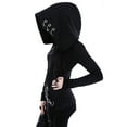 thumbnail image 4 of Unisex Gothic Sweatshirt Witchcraft Moon Long Punk Hoodie Oversized Long Sleeve Zip Up Witch Hoodies Cosplay, 4 of 7