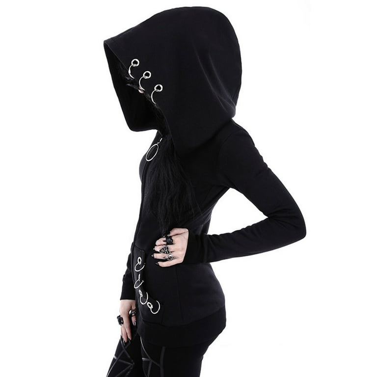 Sacos Para Mujer, Y2K Gothic Hoodies for Women Vintage Retro Skull Skeleton  Graphic Jacket Oversized Aesthetic Sweatshirts Pullovers Colorful Coats