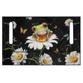 thumbnail image 2 of XYZCANDO Cute Frog Daisy Print Golf Cart Seat Cover - 4 Pockets Non Slip Terry Cloth Universal 2 Passenger Golf Cart Accessory, 2 of 8