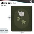 thumbnail image 4 of Stupell Industries French Country White Rose on Emerald Canvas Art, 30 x 40, by Sally Swatland, 4 of 8