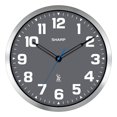 thumbnail image 1 of Reloj de Pared Sharp Atómico 12" Cara Gris Acabado Plateado, 1 of 7