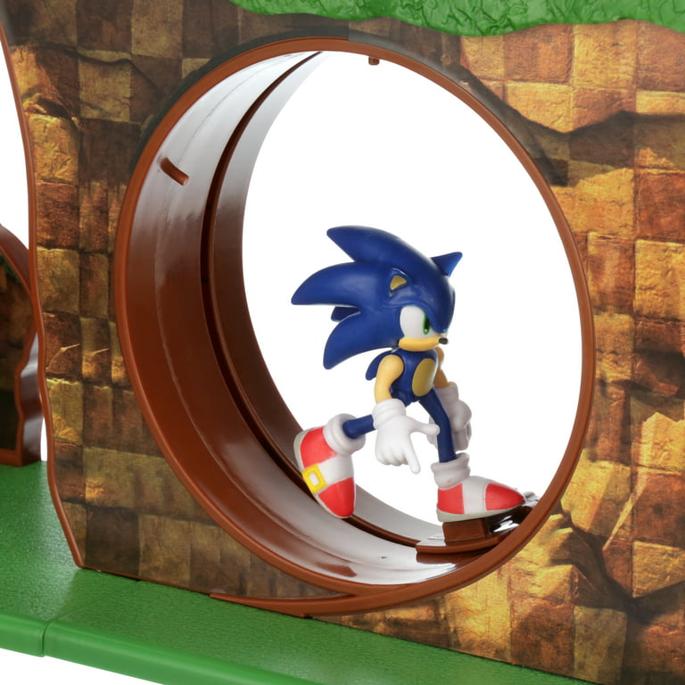 Sonic the Hedgehog Green Hill Zone Action Figure Playset, includes 2.5  Inch Sonic Action Figure 