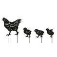 thumbnail image 1 of 1 Conjunto de estacas de metal Stakes Yard Metal Stakes Mother Hen con chicks estacas, 1 of 6