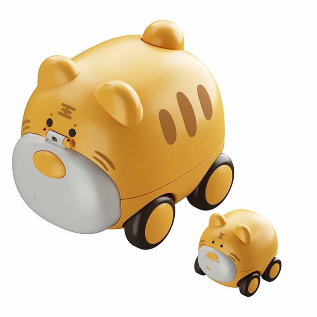 C Inertial Ejection Vehicle Toy For Kids, Educational Press Action With Whistle Function, Early Learning