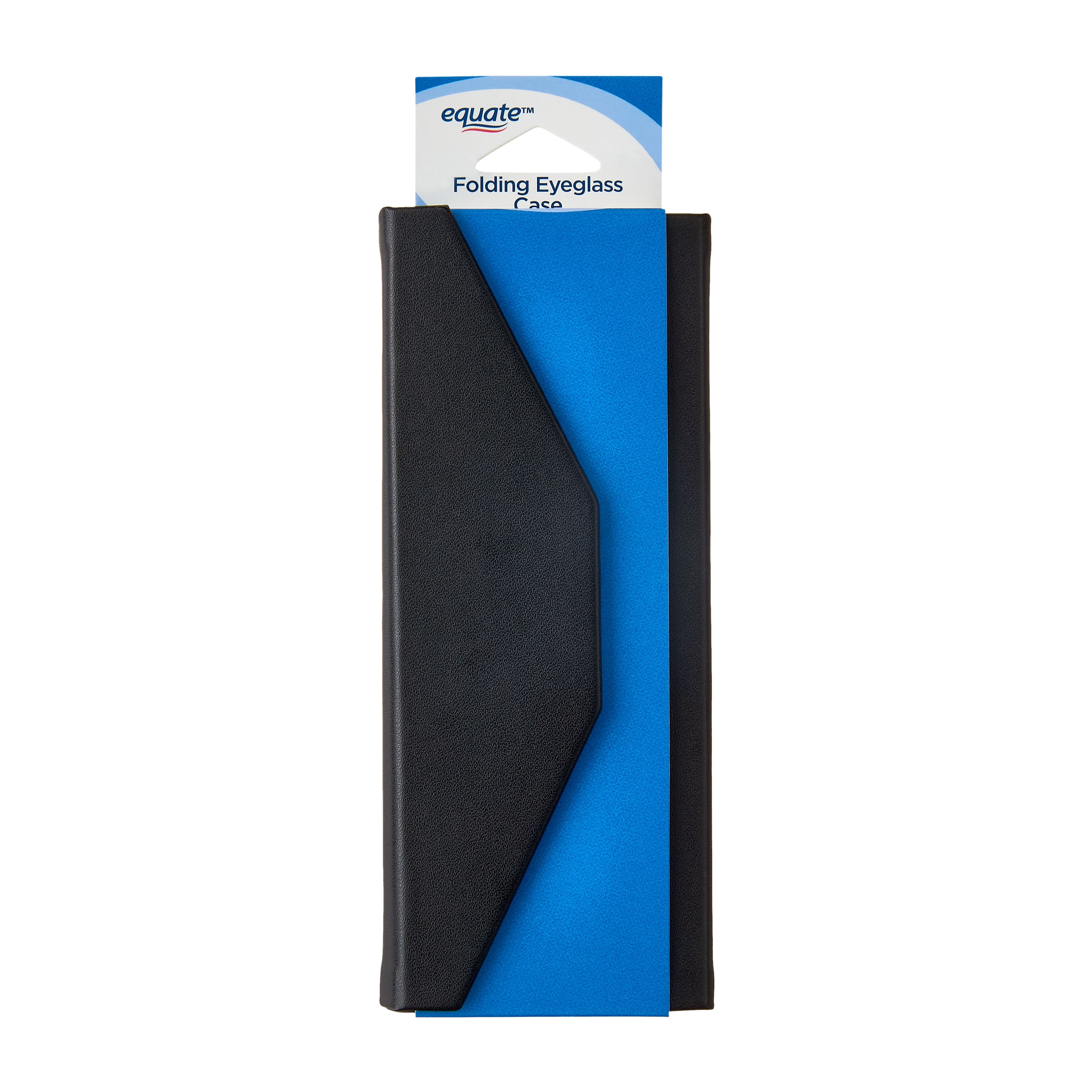 Equate Folding Eyeglass Case, Black, 1 count