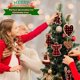thumbnail image 1 of Paquete de 16 astillas de madera para colgar adornos de árbol de Navidad, adornos de Navidad de madera para puertas, campanas, decoración de vacaciones, 1 of 2