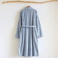 thumbnail image 4 of NAFUU Womens Striped Robe Long Bathrobe Thick Long Coral Velvet Robe Cozy Winter Sleepwear Striped Nightgown Warm Bathrobe For Autumn Winter Homewear Cute Loungewear Sets, 4 of 8