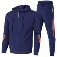 thumbnail image 1 of Men's European And American Style Relaxed Leisure Color Block Autumn And Winter 3D Sports Suit, 1 of 3