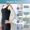thumbnail image 4 of NOGIS Disposable Plastic Arm Sleeves Cover with Elastic, White Waterproof Adult Long Arm Sleeve Oversleeves Protector Household Cleaning Accessories (100 Pack), 4 of 7