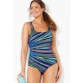 thumbnail image 3 of Swimsuits for All Women's Chlorine Resistant Square Neck Tank One Piece Swimsuit, 3 of 3