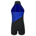 thumbnail image 3 of TiaoBug Kids Girls Sparkly Sequins Sleeveless Gymnastics Leotard Figure Ice Skating Dancewear Royal Blue 6, 3 of 6