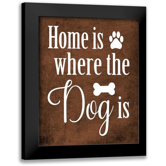 Robinson, Tamara 15x18 Black Modern Framed Museum Art Print Titled - Dog Home