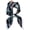 Black and Blue Flower, variant on 100% Pure Mulberry Silk Square Scarf for Hair-27''x27'' Women Men Natural Silk Neckerchief Headscarf
