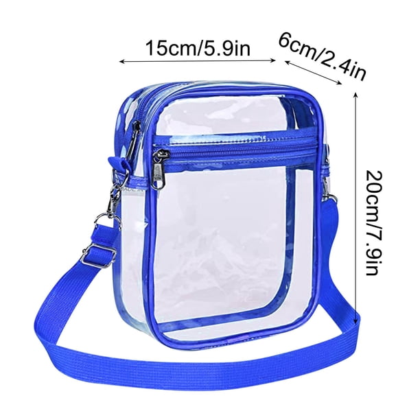 Bolso bandolera transparente de PVC para mujer, bolso de pecho de moda para hombre y mujer, bolso pequeño informal de viaje con un solo hombro, bolso de almacenamiento, bolsos de viaje para mujer,