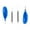 Blue, variant on 4pcs Detachable Adjustable Kayak Paddles Aluminum Alloy Shaft Paddle Double Head Paddle