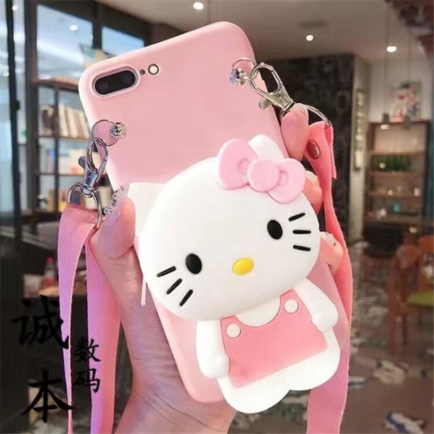 Disney Mickey Sanrio Cinnamoroll oblicuo Span Bag fundas de teléfono para iPhone 13 12 11 Pro Max XR XS MAX X Girl carcasa suave a prueba de golpes Fivean unisex