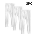 thumbnail image 2 of ZACPNCV 3 Pack Girls Leggings Ankle Length Cotton Leggings Comfortable Stretchy Footless Tights Soft Pants for Kids White 8-9 Years, 2 of 9