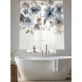 thumbnail image 5 of Blue Brown Spring Floral Sheer Curtains 63 Inch Length 2 Panels Set, Watercolor Summer Botanical Voile Window Treatment Rod Pocket Curtains Sheers Drapes for Bedroom/Living Room/Kitchen 52x"63"x2, 5 of 7