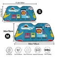 thumbnail image 3 of Balery Transportations With Cute Animals Windshield Sun Shade, Car Front Window Sunshade Cover ,Automotive Interior Portected Blocks Uv Rays For Car Pickup Truck Suv Accessories- Medium, 3 of 7