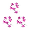 thumbnail image 2 of Pack de 6 Toystoory árbol de Navidad estrellas de plástico Patio Año Nuevo fiesta de cumpleaños adorno colgante accesorio Rosa rojo, 2 of 6