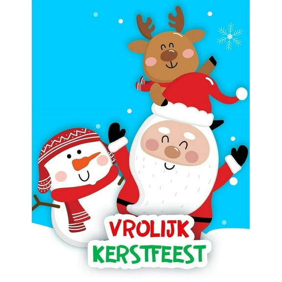 Vrolijk Kerstfeest: Kleurboek (Paperback)