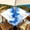 Blue Agate, variant on ARTSLION Square Tablecloth Washable Table Cover WIth Hole 54"x54" And 60"x60", Waterproof Square Table Cloth For Indoor And Outdoor, ,34inx34in,Mint Swirl