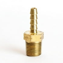 Homeplus 4016999 0.125 x 0.125 in. Brass Adapter, Gold - Pack of 5