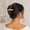 B, variant on Matte Solid Color Hair Barrettes - Rectangle Plastic Spring Clips for Daily, Party, and Office Decor
