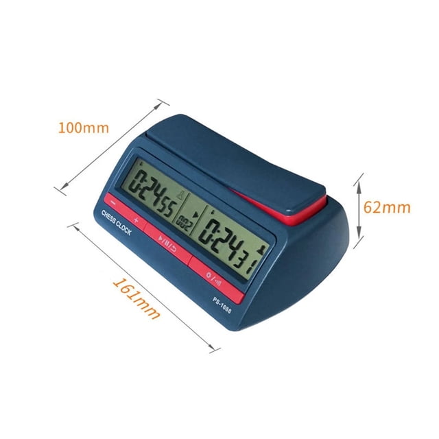 Competition Count Up Down Timer Professional Digital Chess Clock Plastic Battery Powered Lightweight Stopwatch For Board Game
