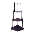 thumbnail image 1 of Soporte de esquina ORE International de madera de cerezo de 4 niveles, 1 of 4