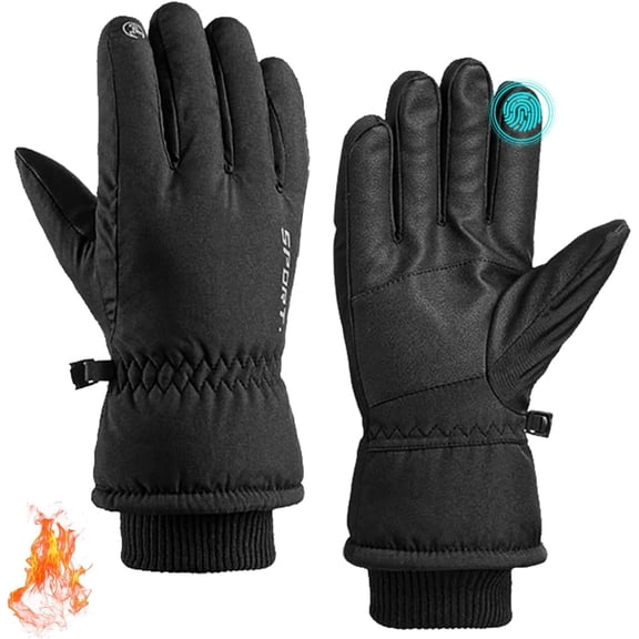 Winter Gloves, Waterproof Thermal Touchscreen Ski Glove, Suit for Ski, Cycling, Hiking, Driving, Typing, Freezer Work
