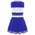 thumbnail image 3 of DPOIS Kids Girls Sleeveless Cheerleading Dress Crop Top with Pleated Skirt Set, 3 of 6