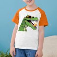 thumbnail image 3 of RXIRUCGD 2025 Vêtements d'Été pour Enfants Tout-Petits Garçons Filles Mode Mignon Col Rond Imprimé Manches Courtes Haut, 3 of 7