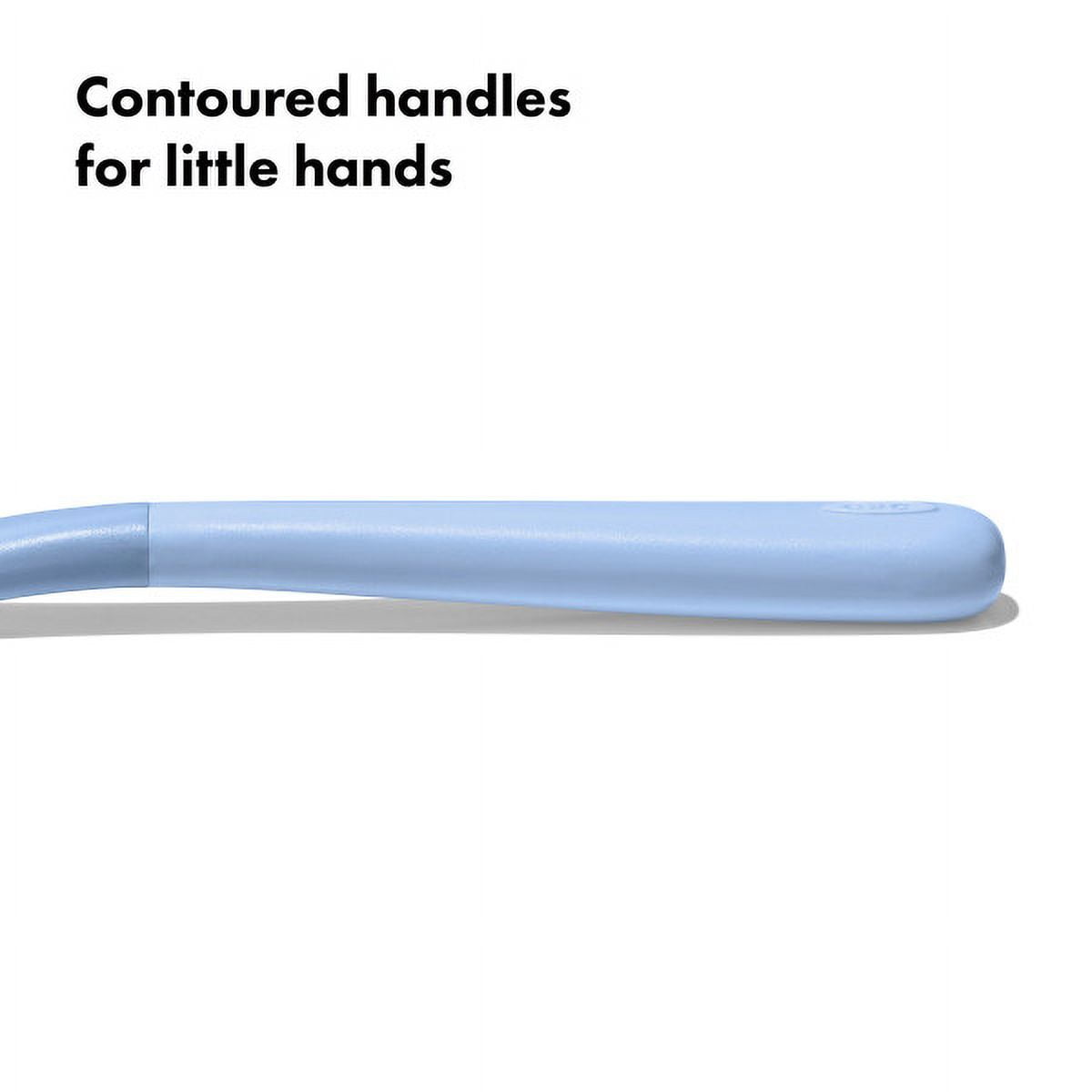 OXO Tot 3-Piece Stainless Steel Flatware Set for Kids Ages 3+, Dusk