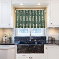 thumbnail image 5 of Yayeee Kitchen Curtains Tier Pair Light Filtering 27"x36" Rod Pocket Short Cafe Window Panel, Dark Green Leaves, 5 of 7