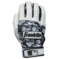 Franklin Sports MLB Digitek Batting Glove Adult Medium - White/Black