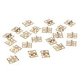 thumbnail image 3 of 50pcs Brass Hinge For Small Craft Door Box Accessories Silver Gold 8*10mm, 3 of 8