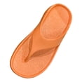 thumbnail image 1 of B91xZ Sandales Plates pour Femmes avec Strass Sandales de Récupération Chaussures de Douche, Orange 6.5, 1 of 5