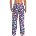 thumbnail image 7 of Salouo daisy Skull red flower Print Pajama Pants for Men, Lounge Pants Elastic Waistband Casual Men's sleepwear Loungewear Sleep Pajama Pant -Large, 7 of 7