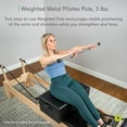thumbnail image 2 of Balanced Body Weighted Metal Pole, Weighted Bar for Home or Studio Workouts, Exercise Equipment for Home Fitness or Gym Use, 2 of 5
