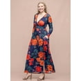 thumbnail image 4 of Womens Floral Print Wrap Maxi Dress, 4 of 5