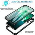 thumbnail image 3 of for Xiaomi 13 5G Clear Case with Screen Protector, Slim Shockproof Soft TPU Bumper Full Body Protection Phone Cover Case for Xiaomi 13 5G QC Blue, 3 of 10